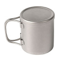 Titanium Double Wall Mug with Handle & Lid